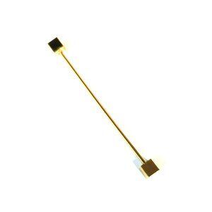 Vintage Gold-Tone Collar Bar Square Block Ends 2-1/8 Inches long